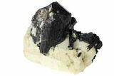 Black Tourmaline (Schorl) Crystals with Orthoclase - Namibia #132203-1